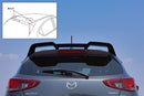 リアルーフスポイラー MAZDA2/Demio