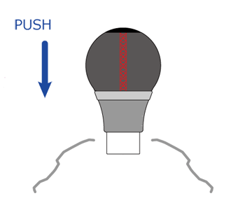 Shift knob spherical type